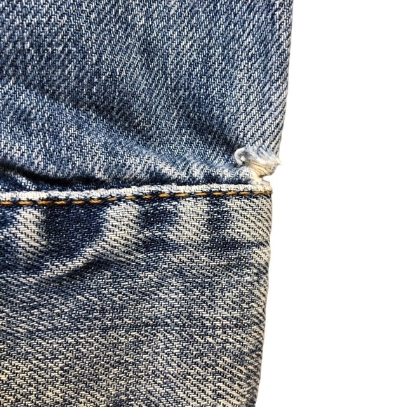 VTG Abercrombie & Fitch Cotton Denim Jacket Jean Jacket with Rips Womens - Picture 5 of 12